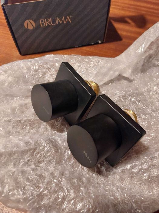 Torneiras de passagem 3/4" - EliteQ - preto mate - Bruma