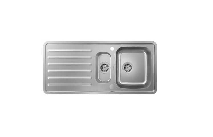 Hansgrohe S41 Zlewozmywak półtorakomorowy 107,5x50,5 cm