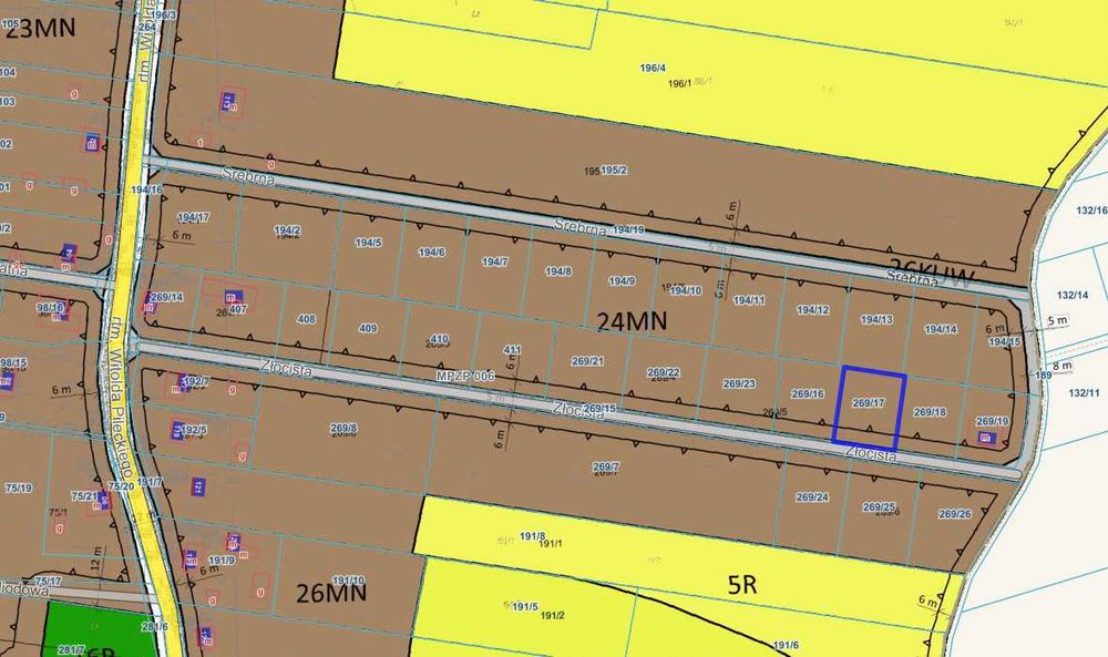 Działka budowlana 800 m² Teodorów - MPZP - Więcej
