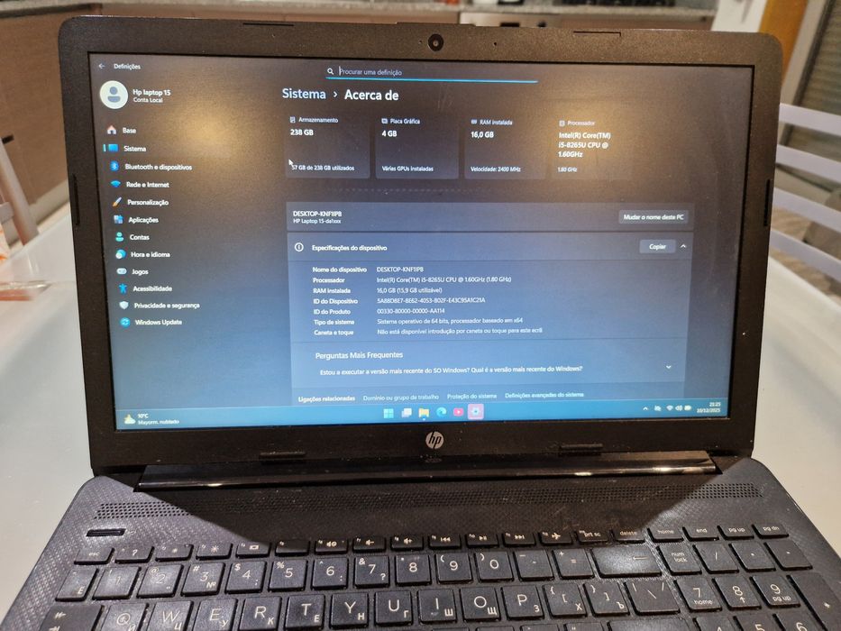 Hp15-da1106ur Core i5 8 Geração