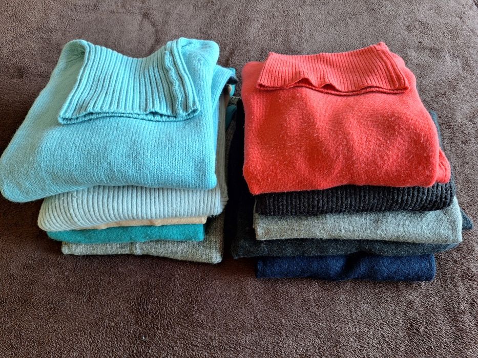 Lote de 10 camisolas de gola alta tamanho S