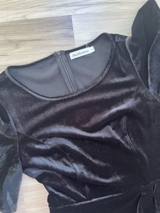 bbonlinedress welurowa sukienka 36 mini S