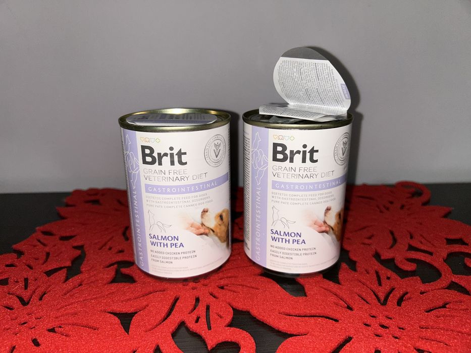 Mokra karma Brit Veterinary Diet Salmon with Pea zestaw