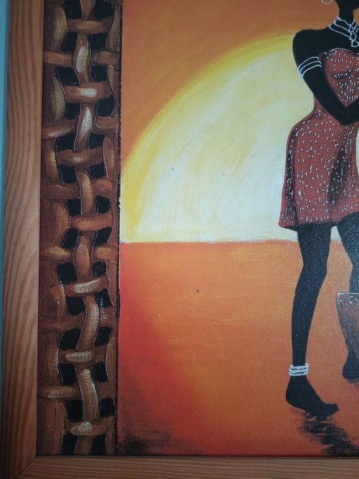 Obraz Dahkle Afryka 54x54cm