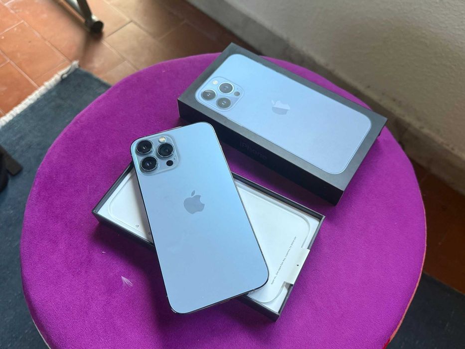 Vendo troco iPhone 13 Pro Max 128Gb Azul C/Fatura Nacional