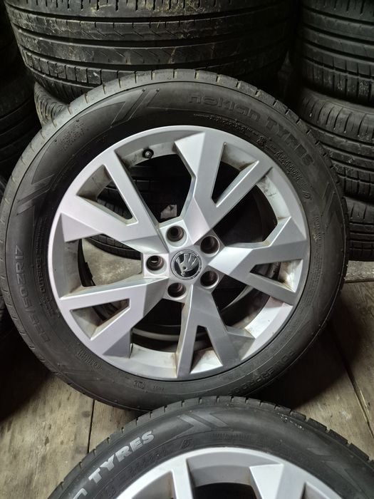 Oryginalne Koła 17" 5x112 + Opony 225/50/17 Skoda Octavia