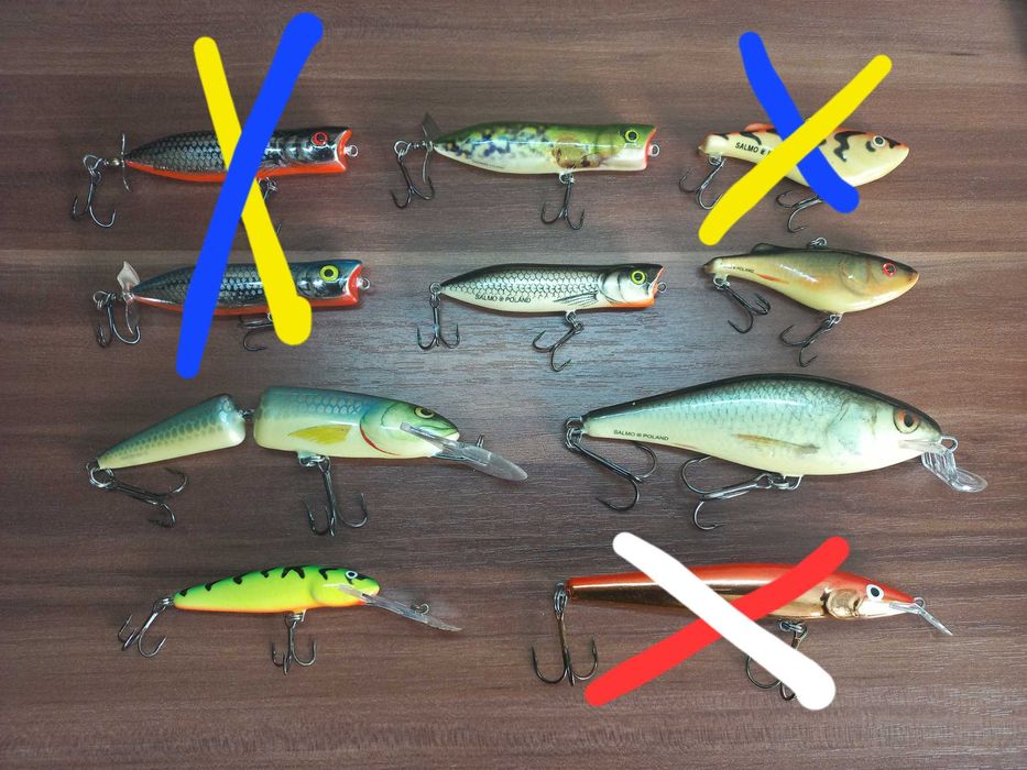 Woblery Salmo Executor Minnow Butcher Frisky Hornet inne