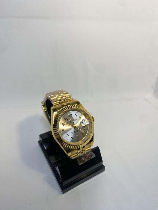Zegarek automatyczny Seiko Mod datejust biało złoty arabic nh35!!