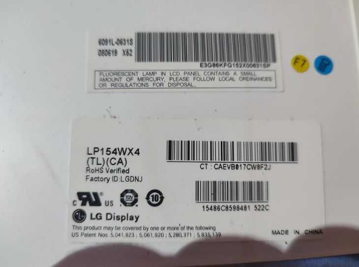 LTN154X3-L01 / LP154WX4 / LP156WH1