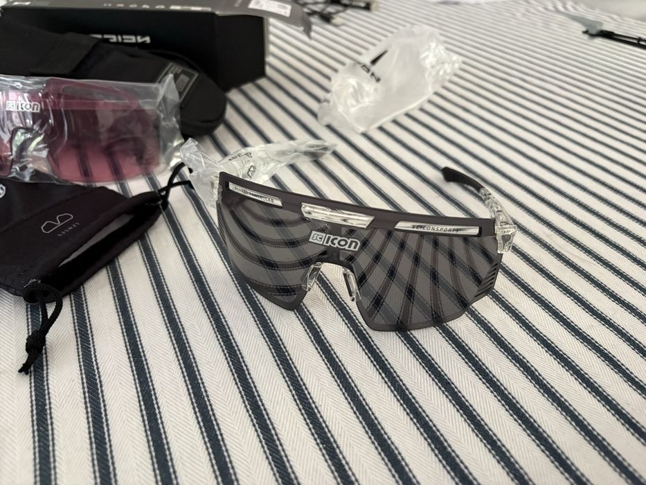 Okluary kolarskie SCICON AEROWATT Crystal Multimirror SILVER
