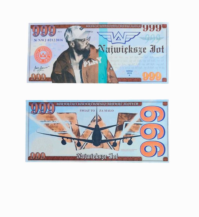 TEDE - Banknoty: 500 i 999 PLNY # nowe unikatowy gadżet nwj wj keptn