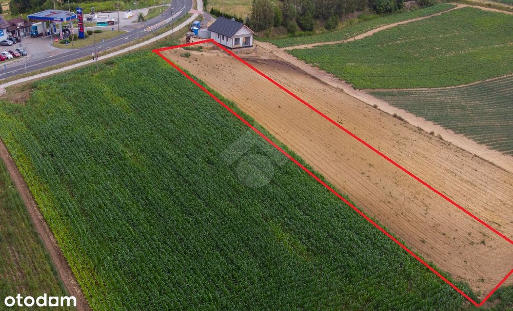 Prostokątna działka budowlana - Widok 2