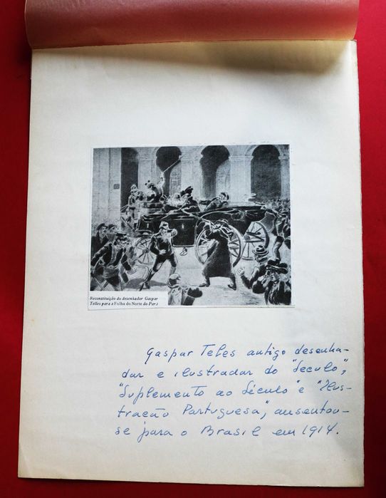 Regicídio D Carlos D Luís Filipe 1908 ilustração Gaspar Telles, Brasil