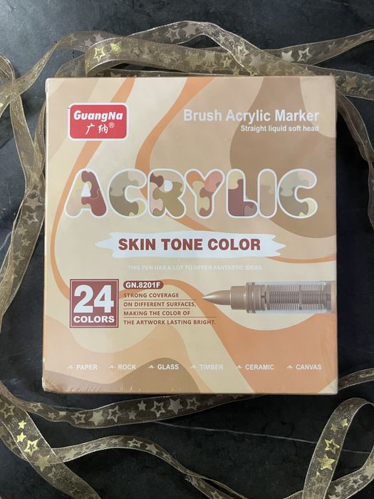 Markery akrylowe GuangNa Skin Tone oryginalne nowe zafoliowane
