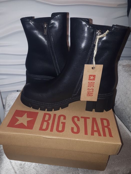 Big Star Nowe Botki sztyblety zimowe damskie r.38