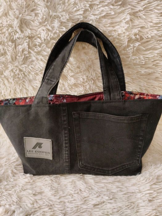 Jeansowa torebka do ręki Lee Cooper