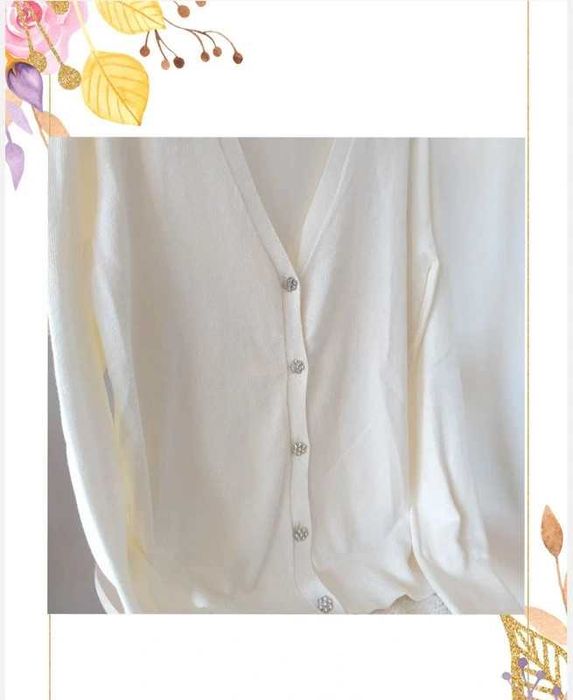 Sukienka XS-S beżowa + sweter cienki kardigan na S-M