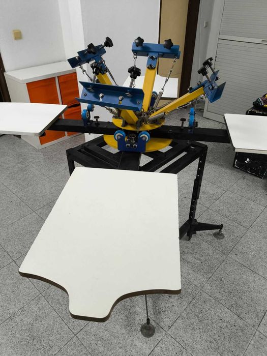 Máquina/Carrossel de serigrafia manual 4x4