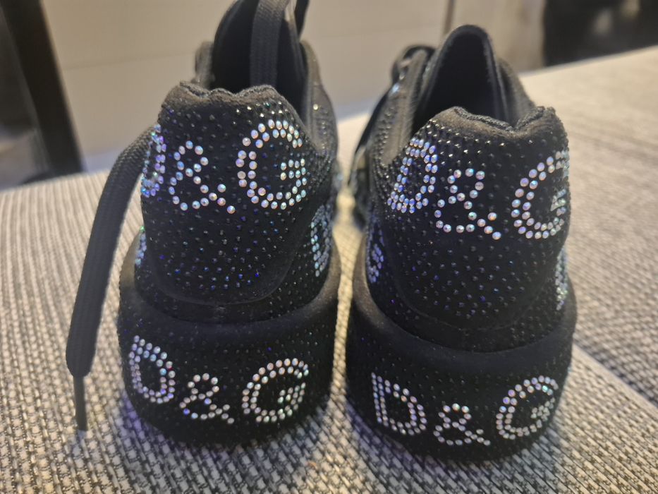 Piękne nowe sneakersy z cyrkoniami 38/24 cm/