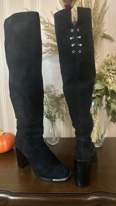 Сапожки жіночі замшеві 39 розмір