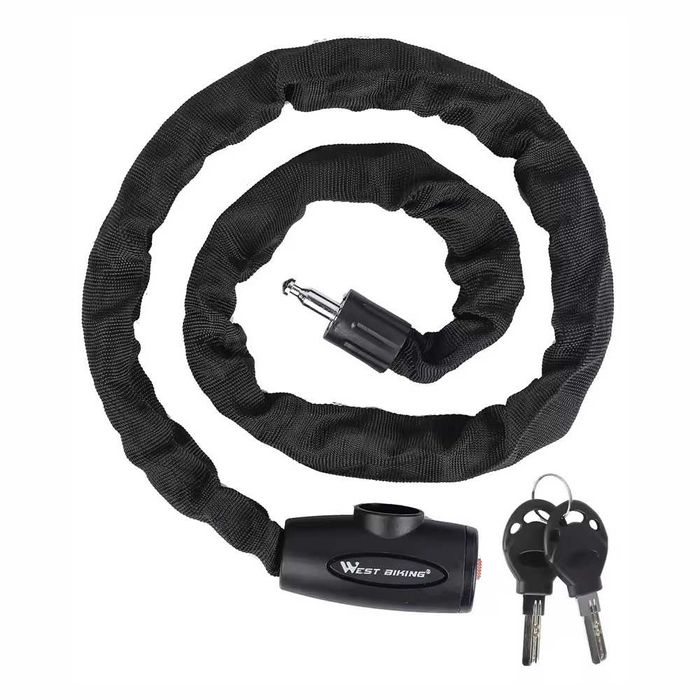 Corrente antifurto moto - cadeado segurança 2 Chaves