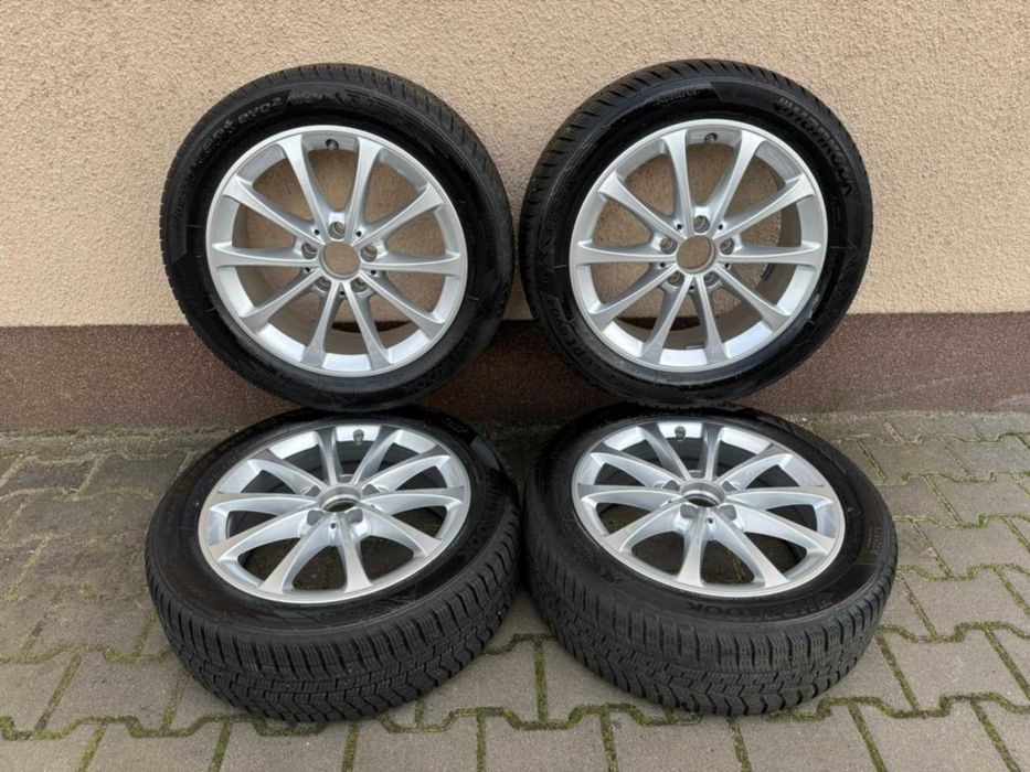 Alufelgi MERCEDES W177 5X112 z oponami 205/55 R17 zima czujniki