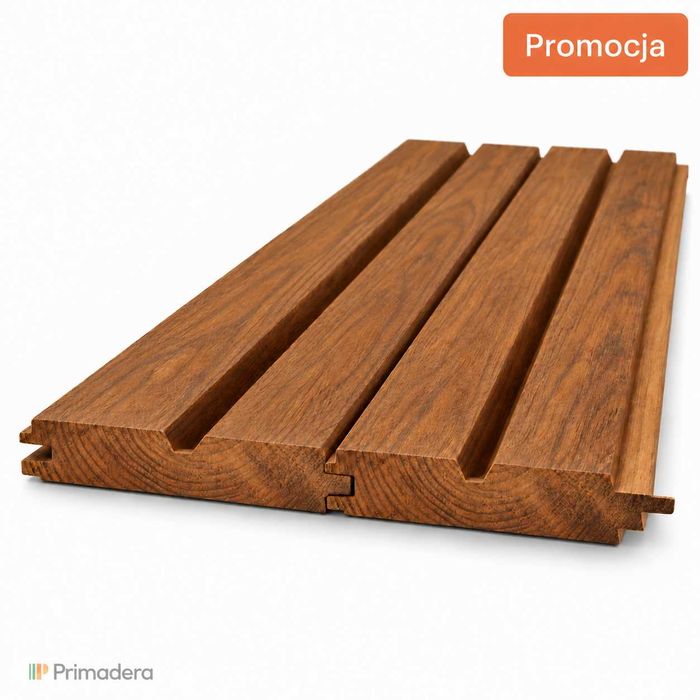 PROMOCJA! Deska elewacyjna THERMO SOSNA DUO 32x142x4200 mm lamele 3D