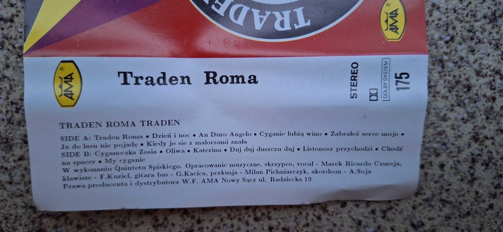 Kaseta magnetofonowa Traden Roma Biesiada Cygańska