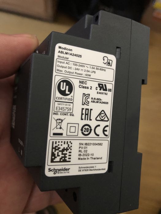 Zasilacz modułowy DIN 24V 2.5A 60W Schneider