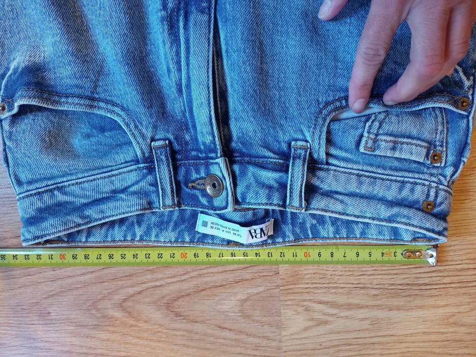 Spodnie jeansowe Zara 36 mom wysoki stan