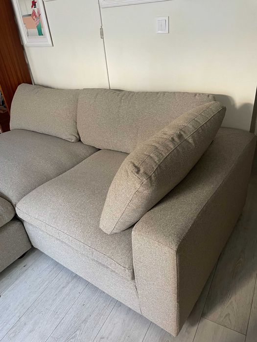 Sofa com chaise-longue Lyby da Jysk NOVA em caixa