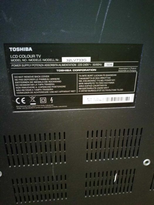 Telewizor TOSHIBA 100zl  bez pilota