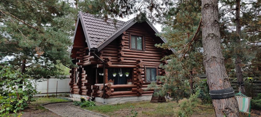 Дом,бассейн,чан,посуточно(сруб)в лесу15км от Киева,посуточно дом коттедж аренд