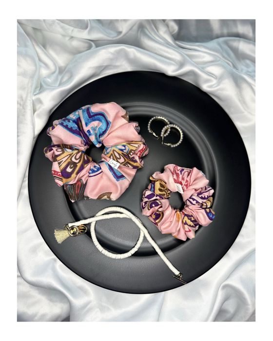 Gumki do włosów Scrunchies - Lovely - Handmade