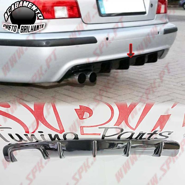 [PORTES GRÁTIS]* DIFUSOR TRASEIRO BMW Serie 5 - E39 (BLACK GLOSS)
