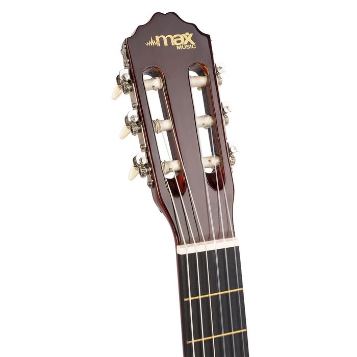 Zestaw Gitara Klasyczna MAX Podpalana + pokrowiec i akcesoria