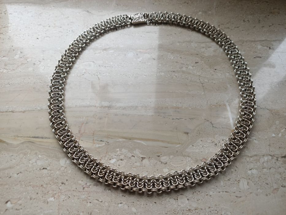 Naszyjnik kolia srebro vintage