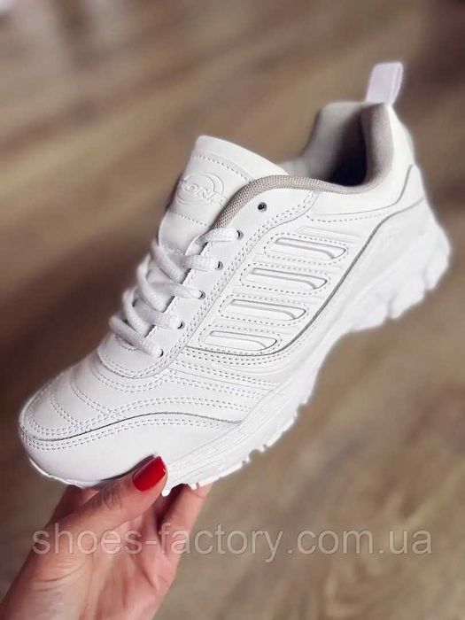 Шкіряні кросівки унісекс Bona Білі Код 628X-2