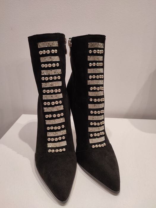 Botki na szpilce 38 ekozamsz piękne nowe