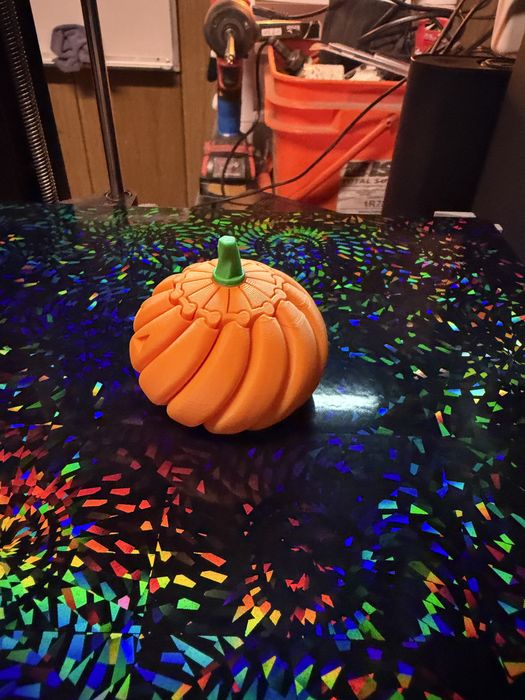 Fidget abóbora de Halloween em espiral