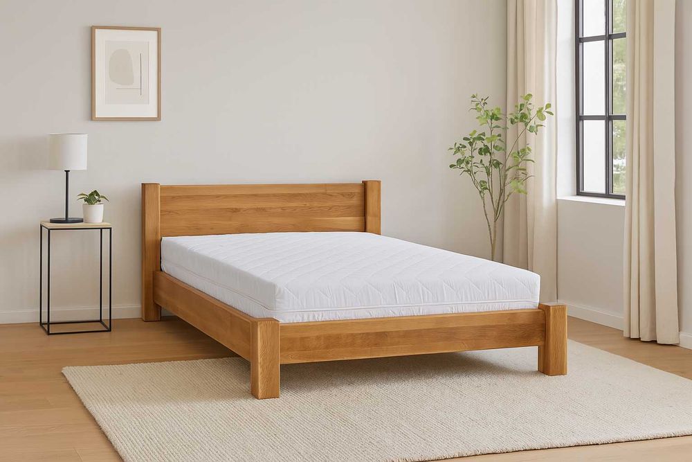 Łóżko Dębowe 160x200cm, 100% Lite Drewno, DĄB, Różne Wymiary.