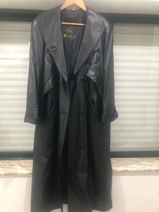 Casaco em pele genuina novo