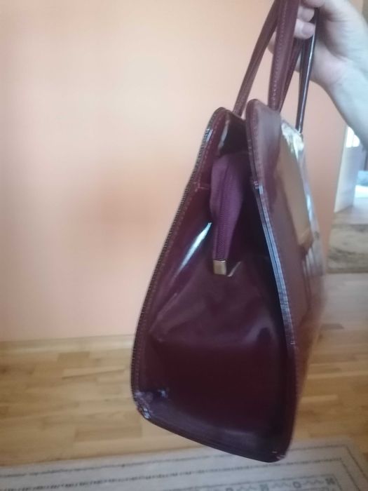 Torba do reki w odcieniu pieknego burgundu
