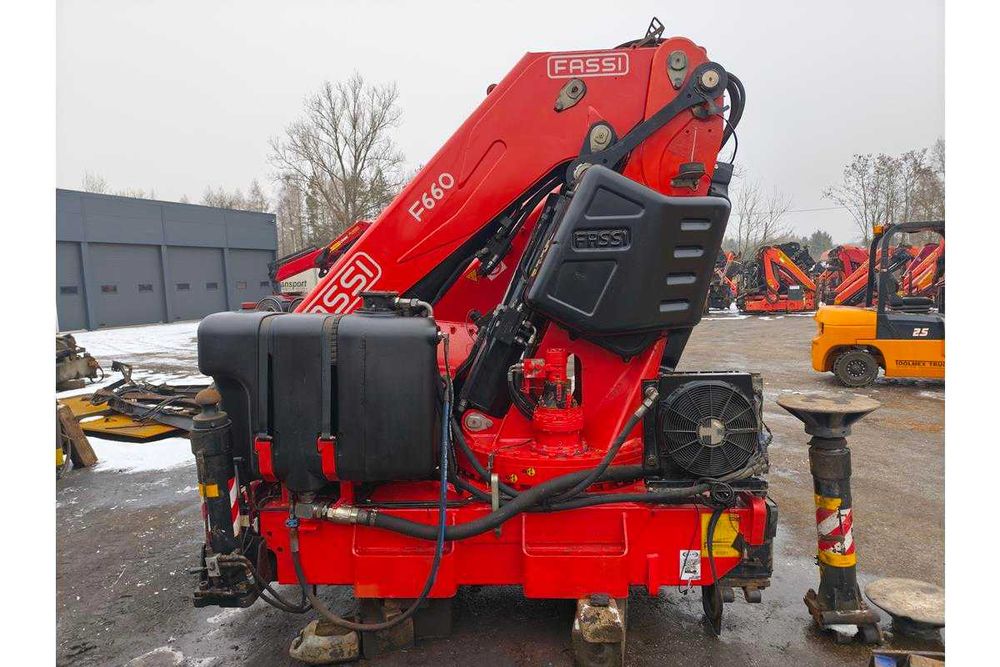 hds manipulator fassi f660 duży hiab palfinger pm