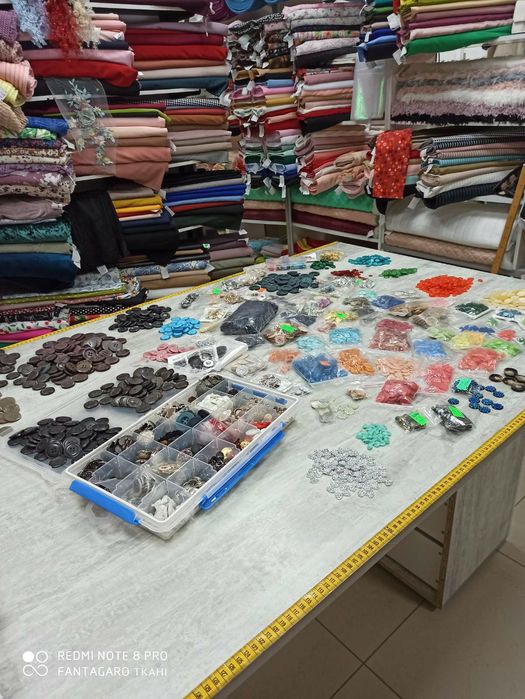 Товар та меблі для відкриття тканевого магазину Швейний бізнес