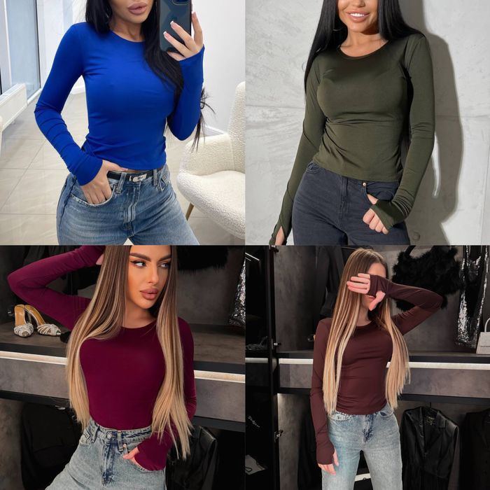 Лонгслів ЯКІСНИЙ жіночий чорний білий  з прорізами для пальців скімс