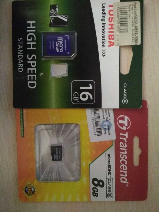 Карта памяти Trancend microSDHC 8GB class 2