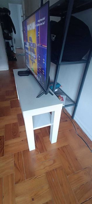 Móvel TV, branco, 90x26x45 cm NOVO