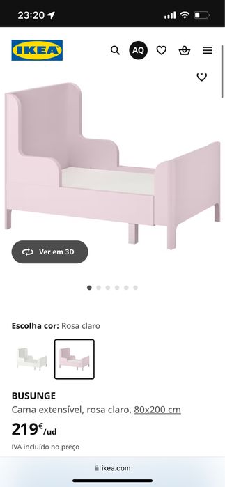 Cama Busunge Ikea Criança + Colchão