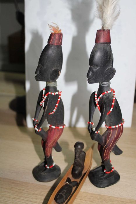 Arte Africana - Guerreiros e Pescador